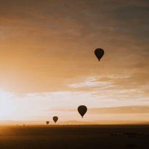 Masai Mara Sunrise from Hot Air Balloon (Kenya)